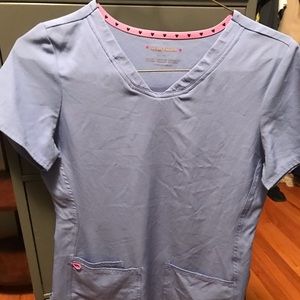 Women’s HeartSoul light baby blue Scrub top